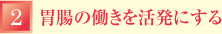 （2）胃腸の働きを活発にする